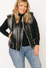 Biker Babe Leather Vest Jacket  (S-L)