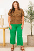 Judy Blue - High Waist Dyed Tummy Control Crop Wide Leg Jeans (0-24W)