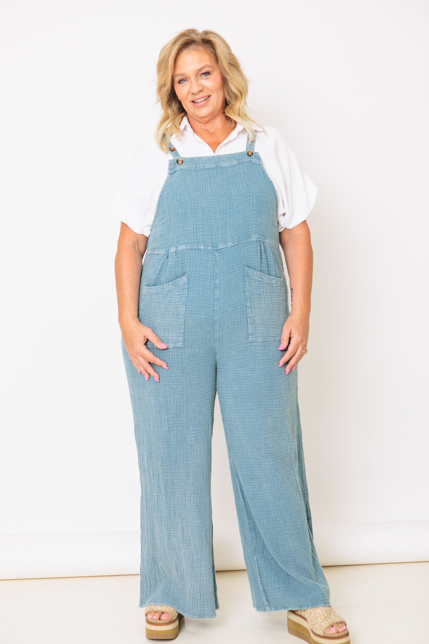 You're Mine Mineral Washed Overalls (S-3XL)