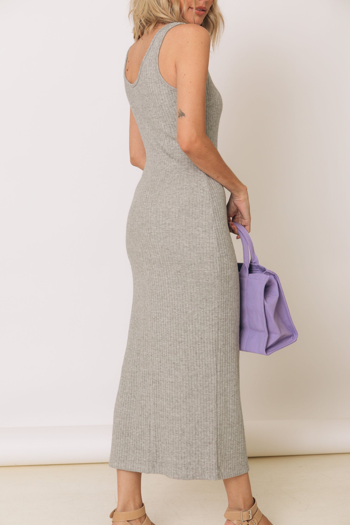 Summertime Ribbed Tank Dress with Slit (S-3XL)