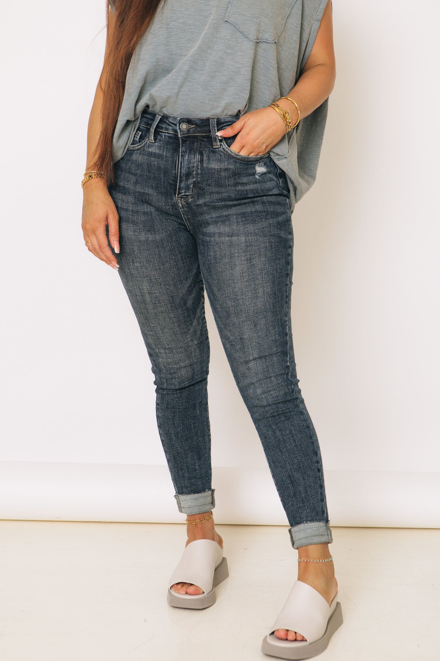 Judy Blue - Great American Tummy Control Skinny Jeans (0-24W)