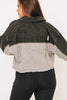 Midnight Slate Cropped Denim Jacket (S-3XL)