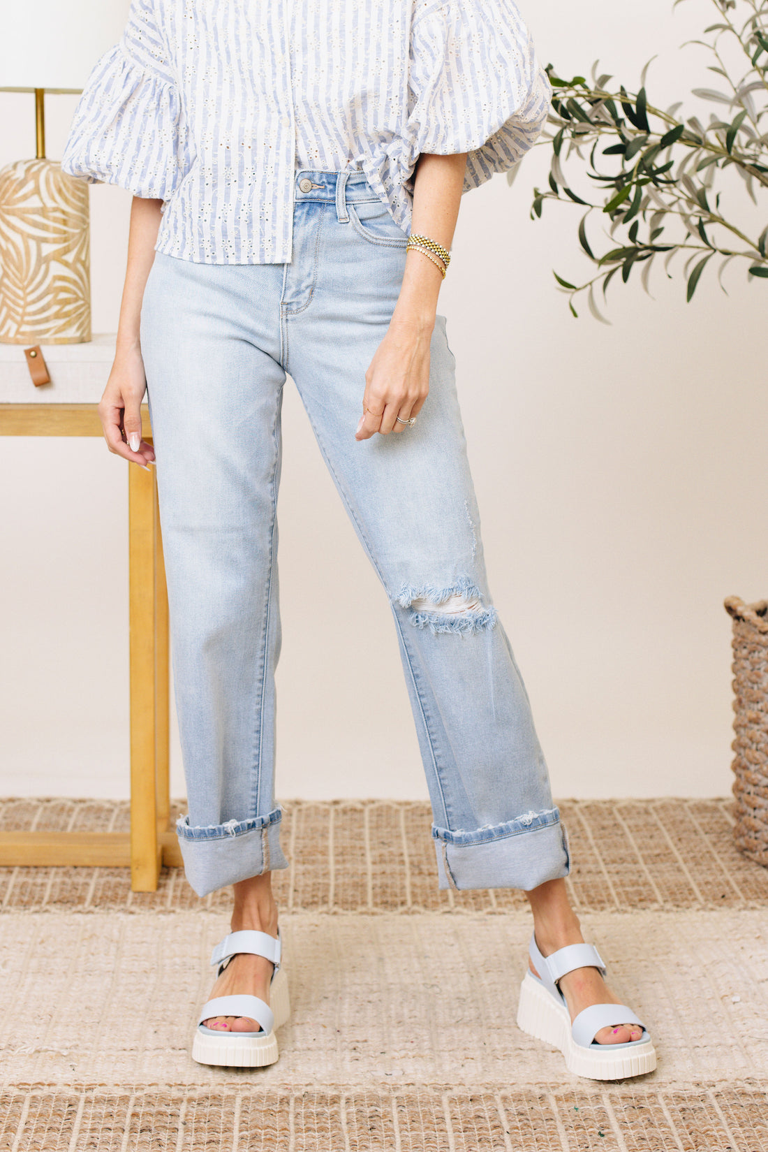 Judy Blue - Crazy Train STRETCHY High Waisted Straight Jeans (0-24W)