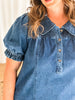 She’s a 10 Smocked Denim Dress (S-L)