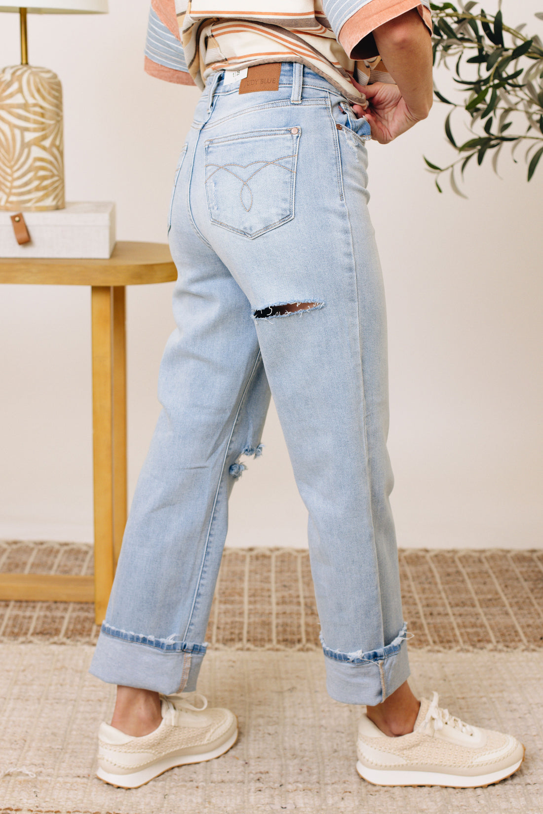 Judy Blue - Crazy Train STRETCHY High Waisted Straight Jeans (0-24W)