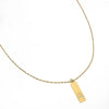 Pre-sale - Waterproof Initial Bar Necklace