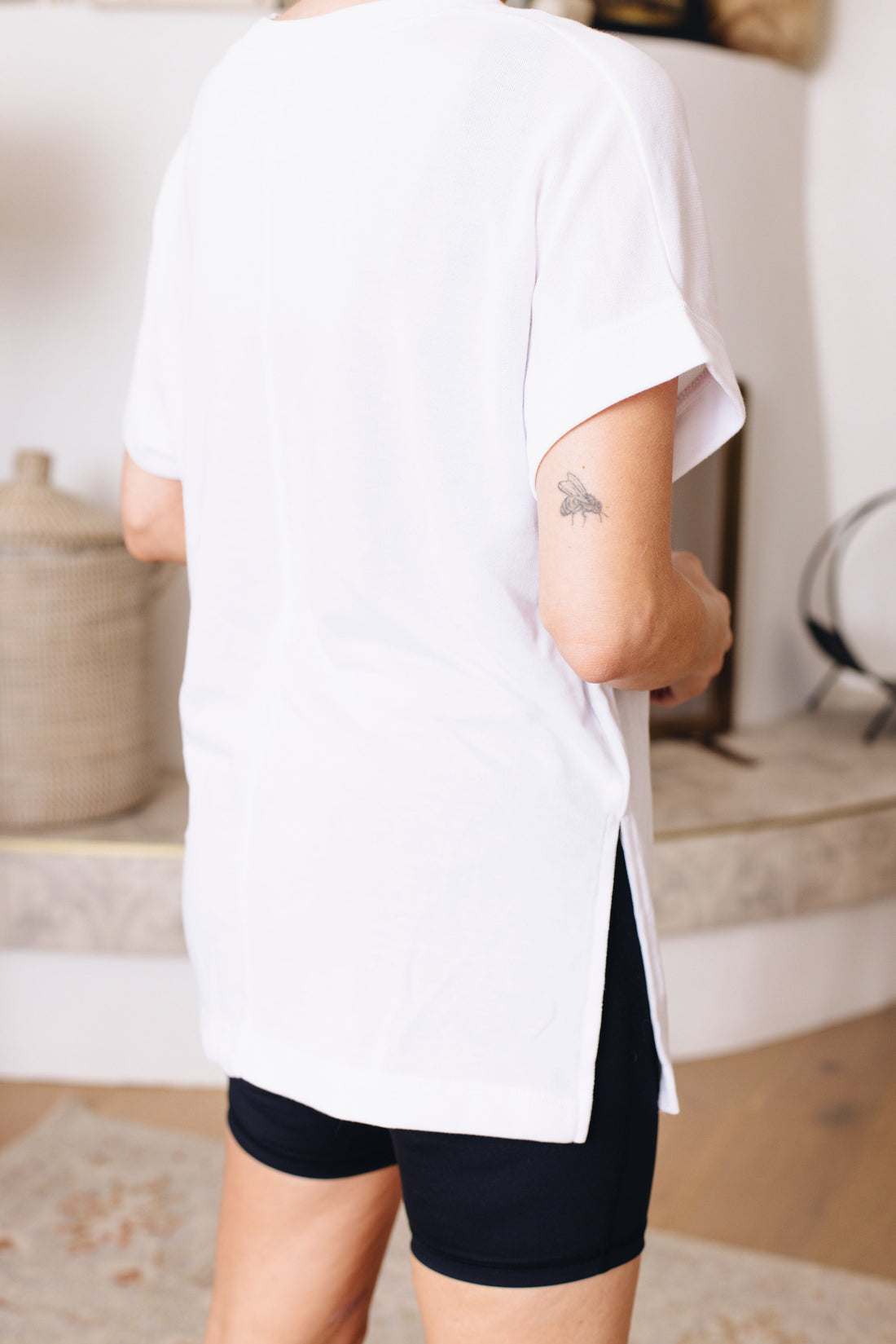 Short Sleeve Top with Side Slits (S-3XL)