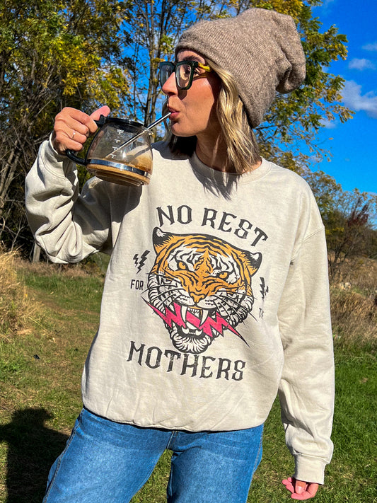 RESTOCKED No Rest For The Mothers Oversized Graphic Sweatshirt (S-L)