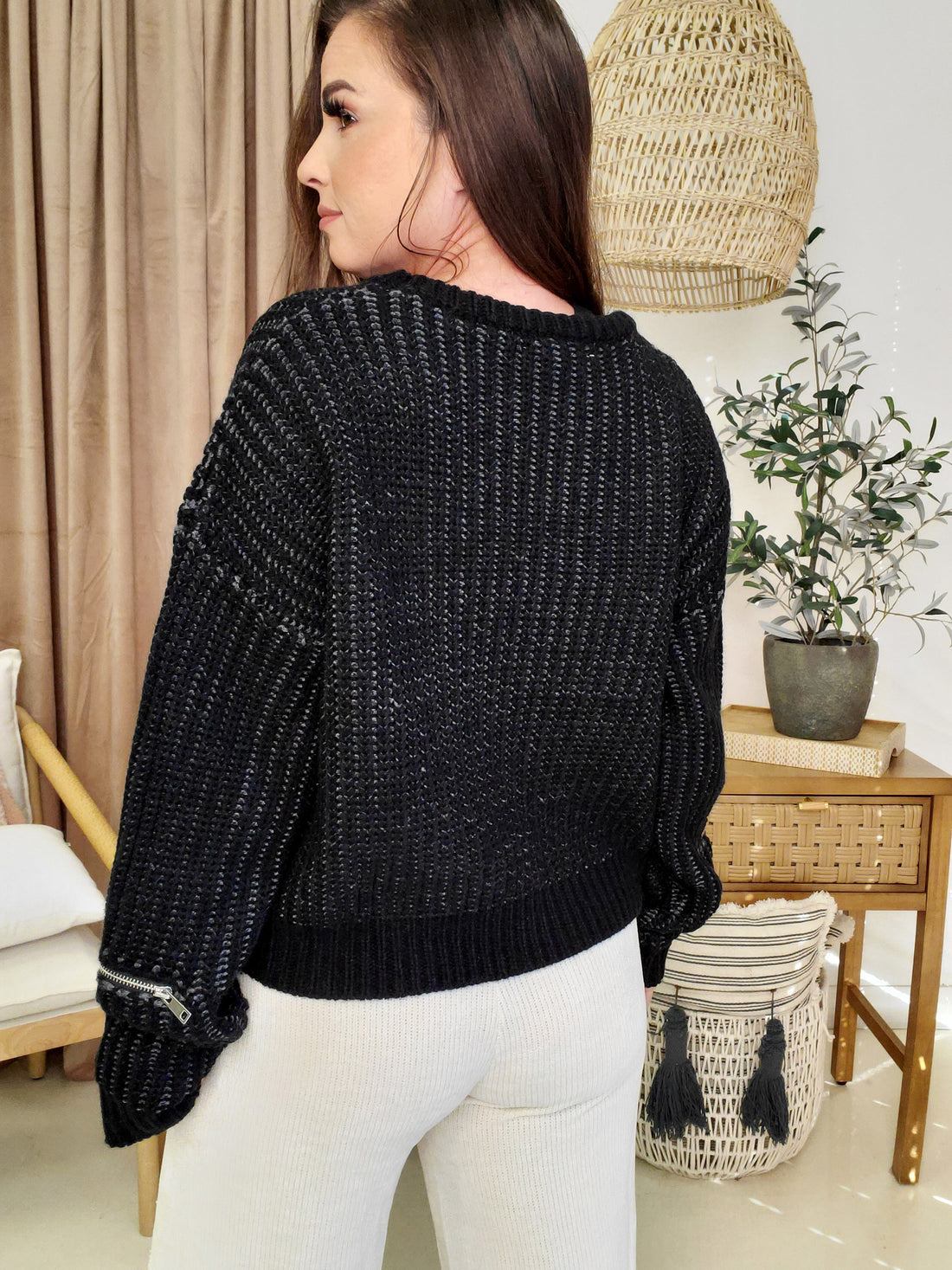 Heart Shoulder Sweater