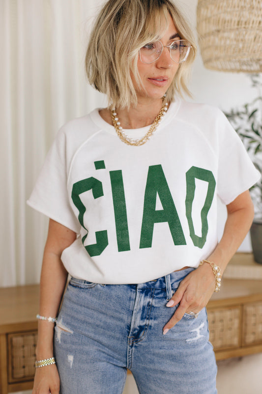 RESTOCKED- Ciao French Terry Graphic Tee (S-3XL)