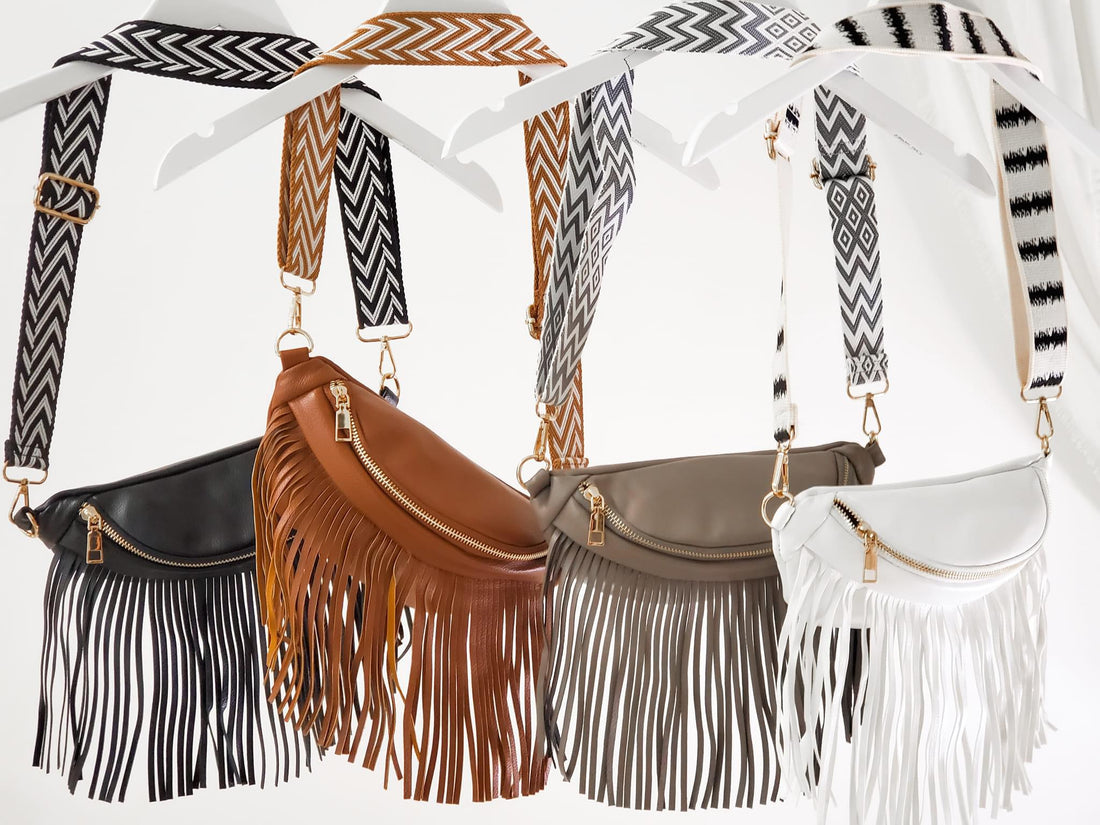 Nora Removable Fringe Sling Crossbody Bag