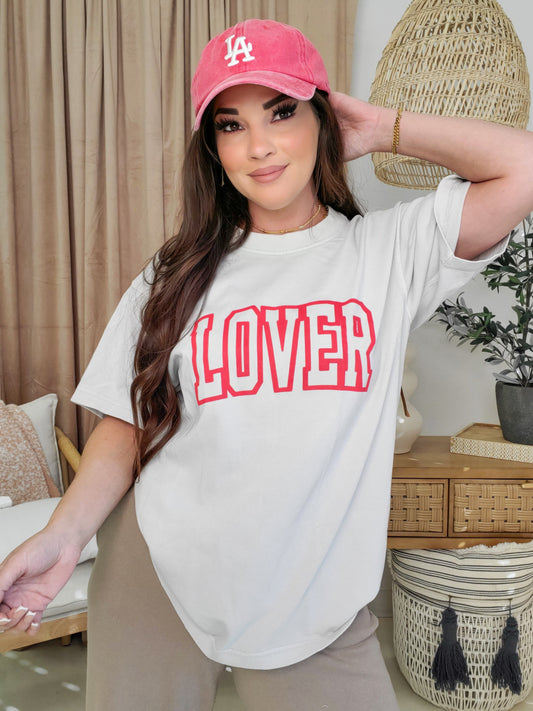 Lover Mock Neck Graphic Tee (S-3XL)