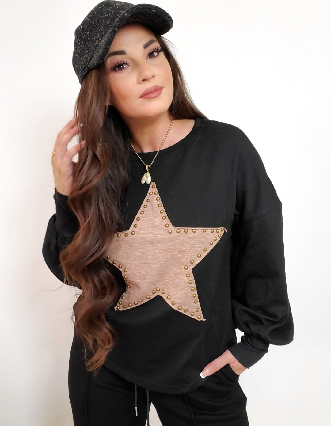 The Taylor Star Studded  Top (S-XL)