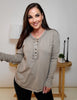 Doorbuster - Thumb Hole Cuff Button Closure Long Sleeve Top (S-L)