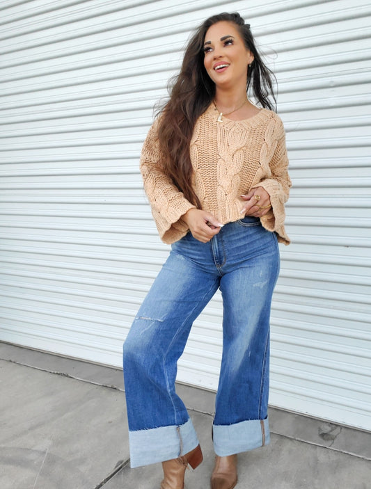 Dreamy Judy Blue High Waist Wide Leg Jeans