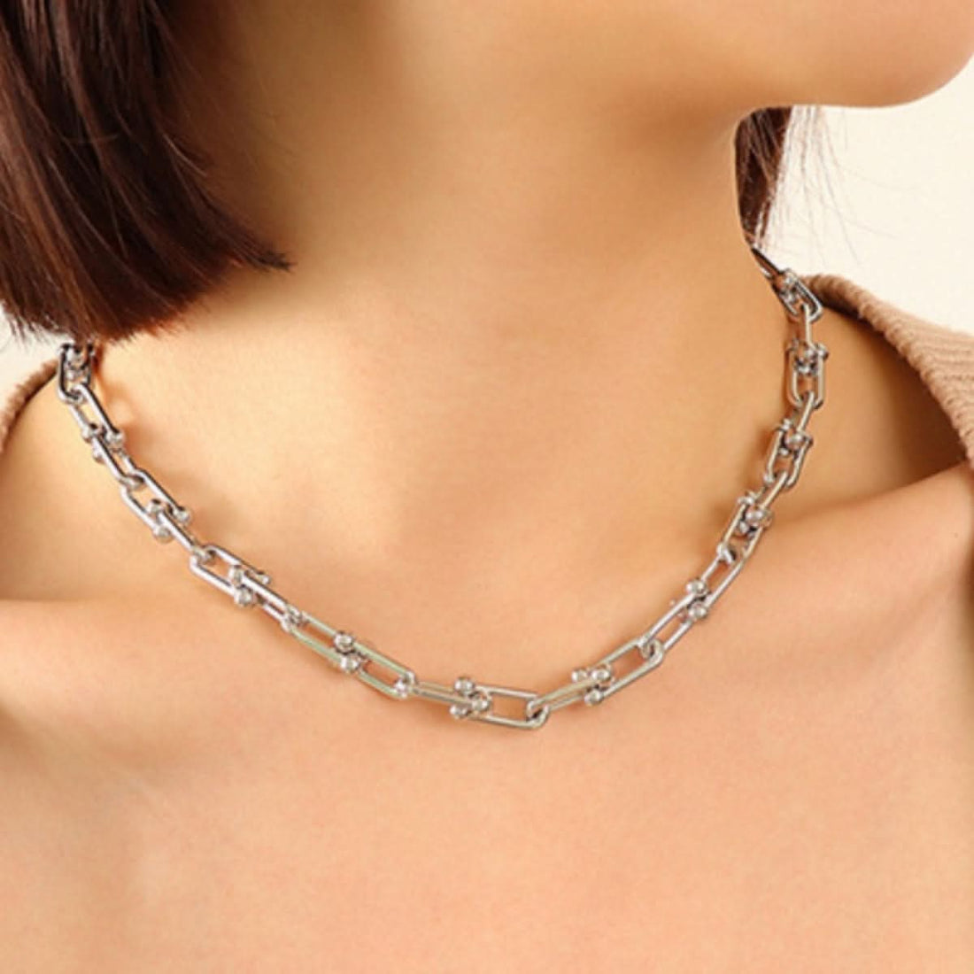 Sahara Chunky Chain Titanium Steel Necklace