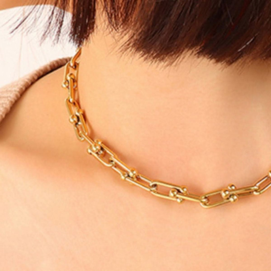 Sahara Chunky Chain Titanium Steel Necklace