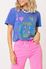 Queen of Hearts Top - blue short sleeve Queen of Hearts t-shirt - Emerald XO Ivy