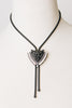 Oak & Ivy - Waterproof Bolo Necklace with Large Tiger Pendant