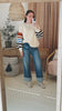 Thea Stripe Sleeve Cozy Sweater (S-3XL)