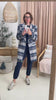 Huey Blue Plaid Long Sleeve Coat (S-L)