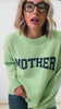 Mother Lime and Navy Sweater (S-L)