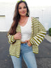 Hattie Striped Button Up Long Sleeve Cardigan