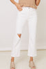 Risen - White Lightening Relaxed Distressed White Jeans (0-3XL)
