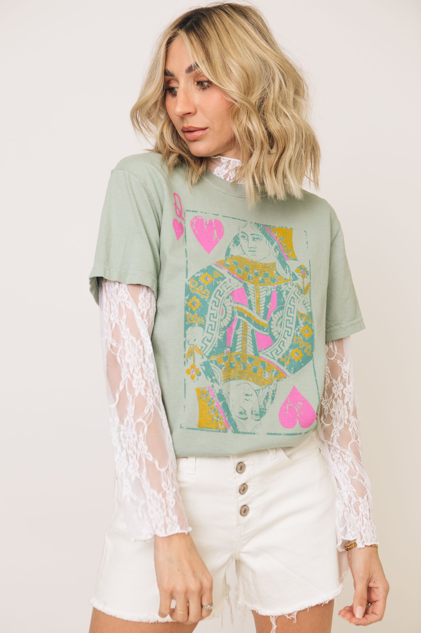 RESTOCKED - Floral Print Lace Long Sleeves Top  (S-3XL)