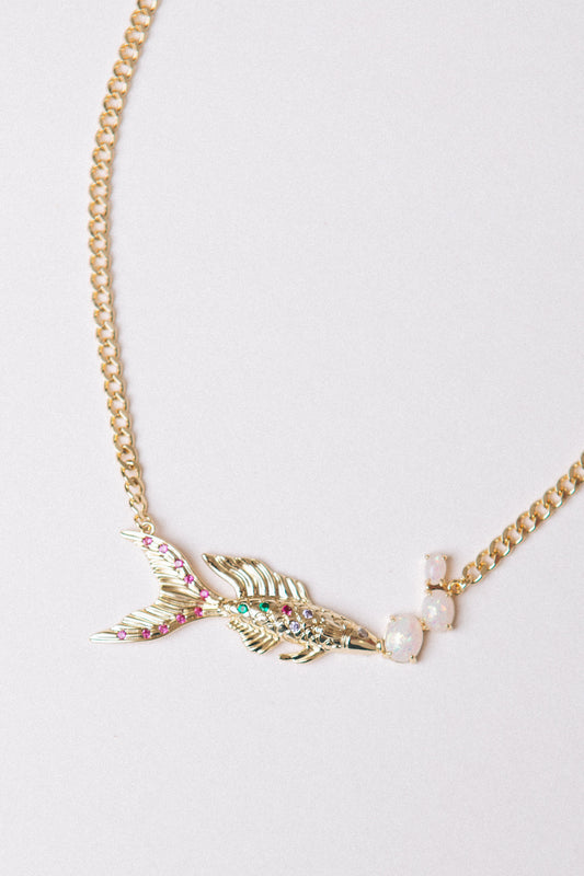 Ivy Exclusive - Don't Play Koi Large Fish Necklace