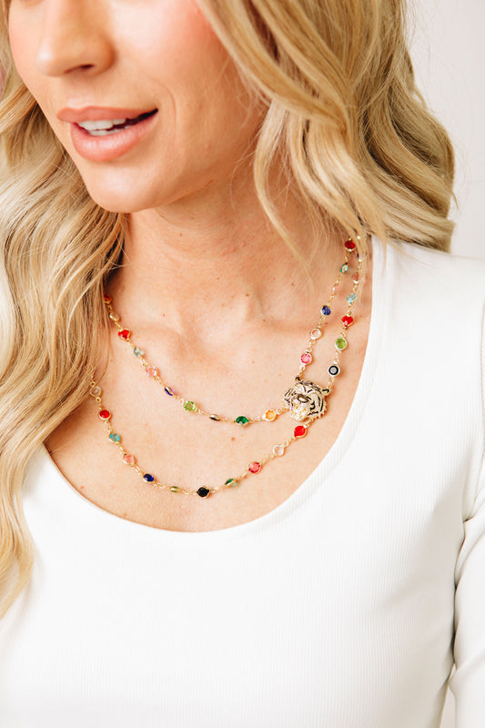 Ivy Exclusive - Double Rainbow Tiger Necklace
