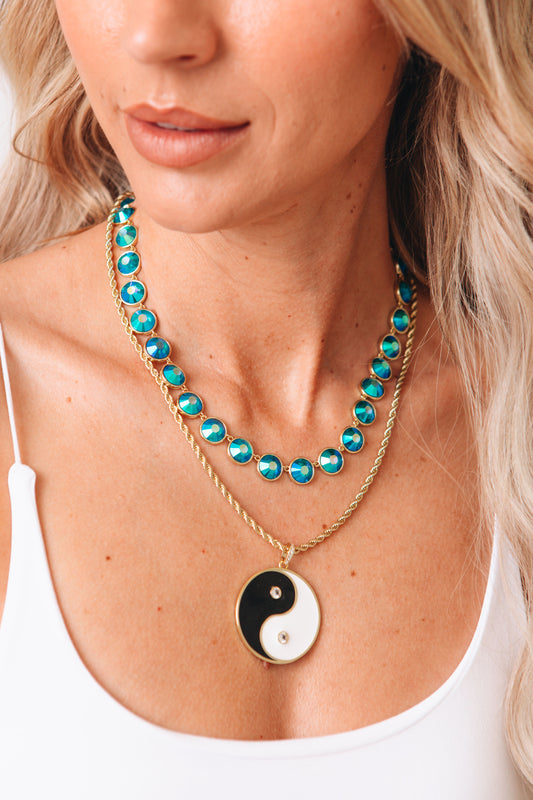 Ivy Exclusive - All About Balance Yin Yang Pave Necklace
