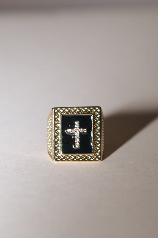 Ivy Exclusive - Old Rugged English Cross Adjustable Ring