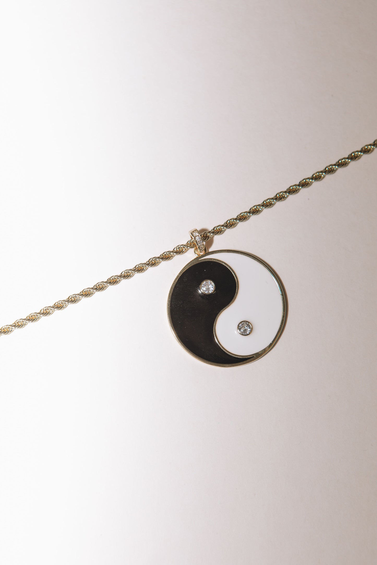 EXOI Custom All About Balance Yin Yang Pave Necklace
