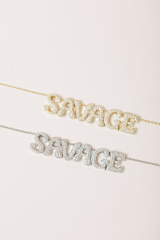 Ivy Exclusive Savage Hearts - Crystal Necklace