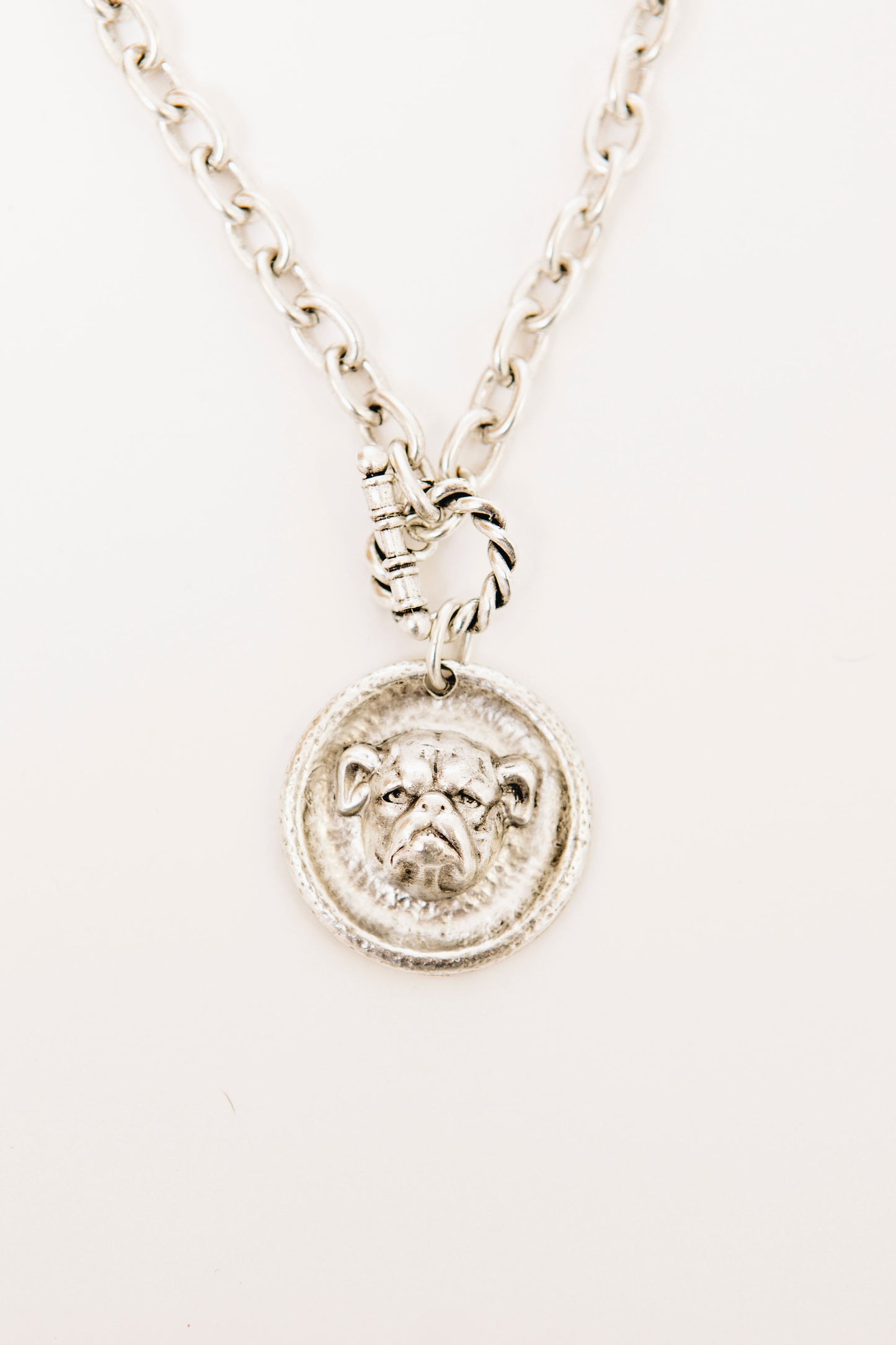 Medallion Chain Toggle Necklace